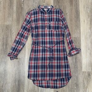 Levi's Red and Blue Plaid Shirt